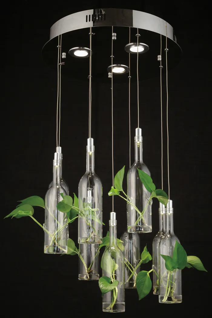 Botanical Drops Small Silver Chandelier - Thumbnail - Image 1