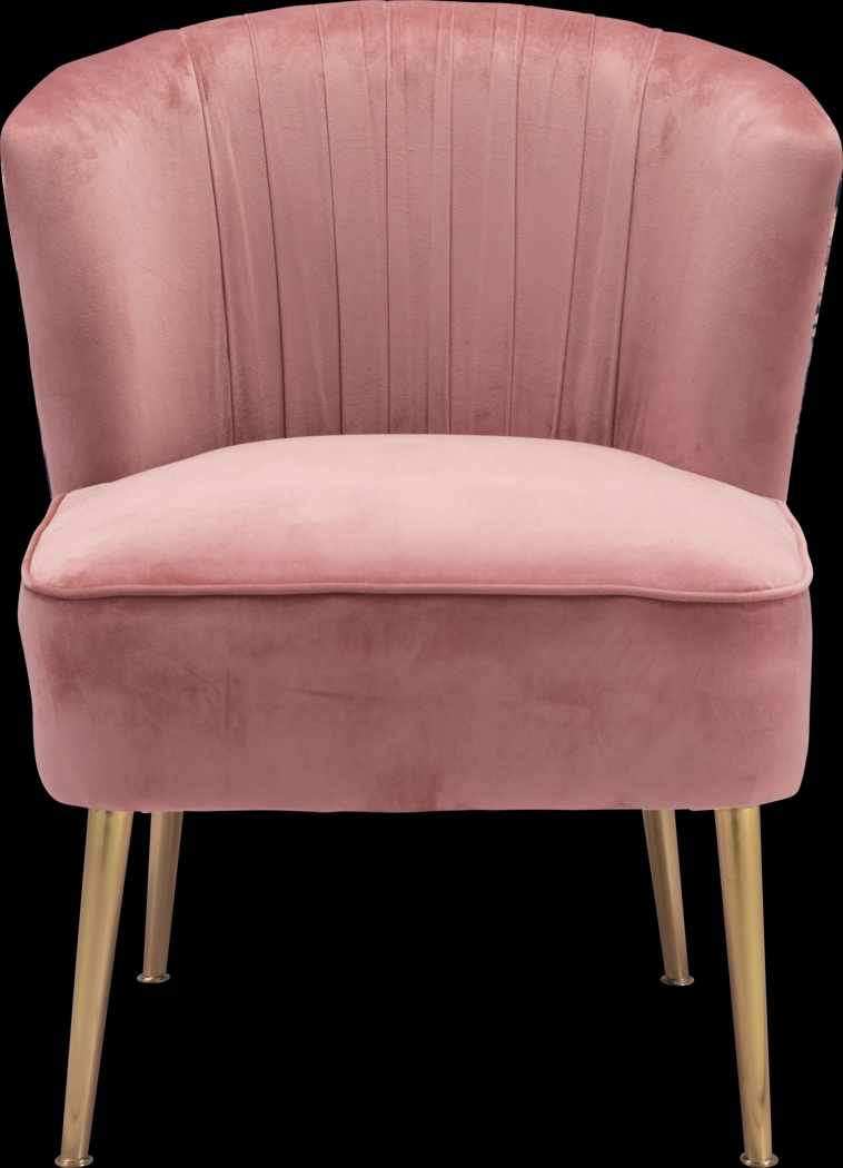 Botanical Eden Pink Accent Chair - Thumbnail - Image 3