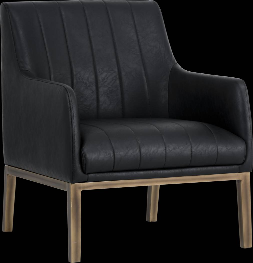 Botella Black Accent Chair - Thumbnail - Image 1