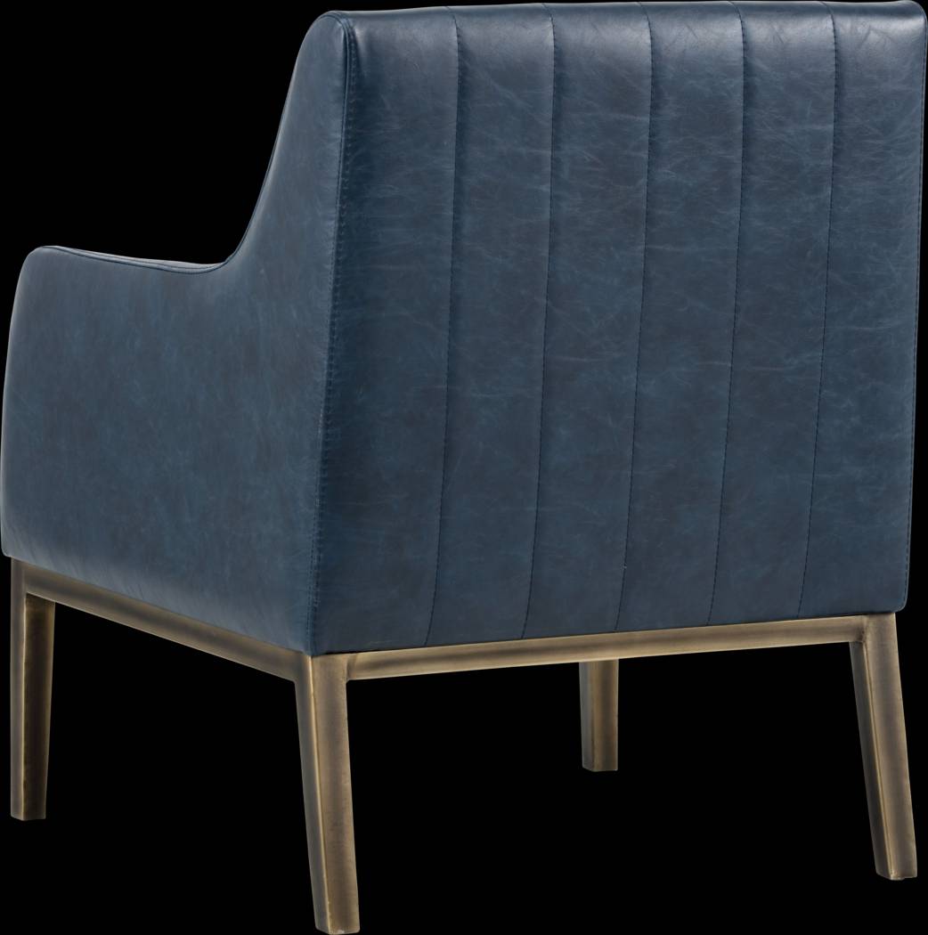 Botella Blue Accent Chair - Thumbnail - Image 3