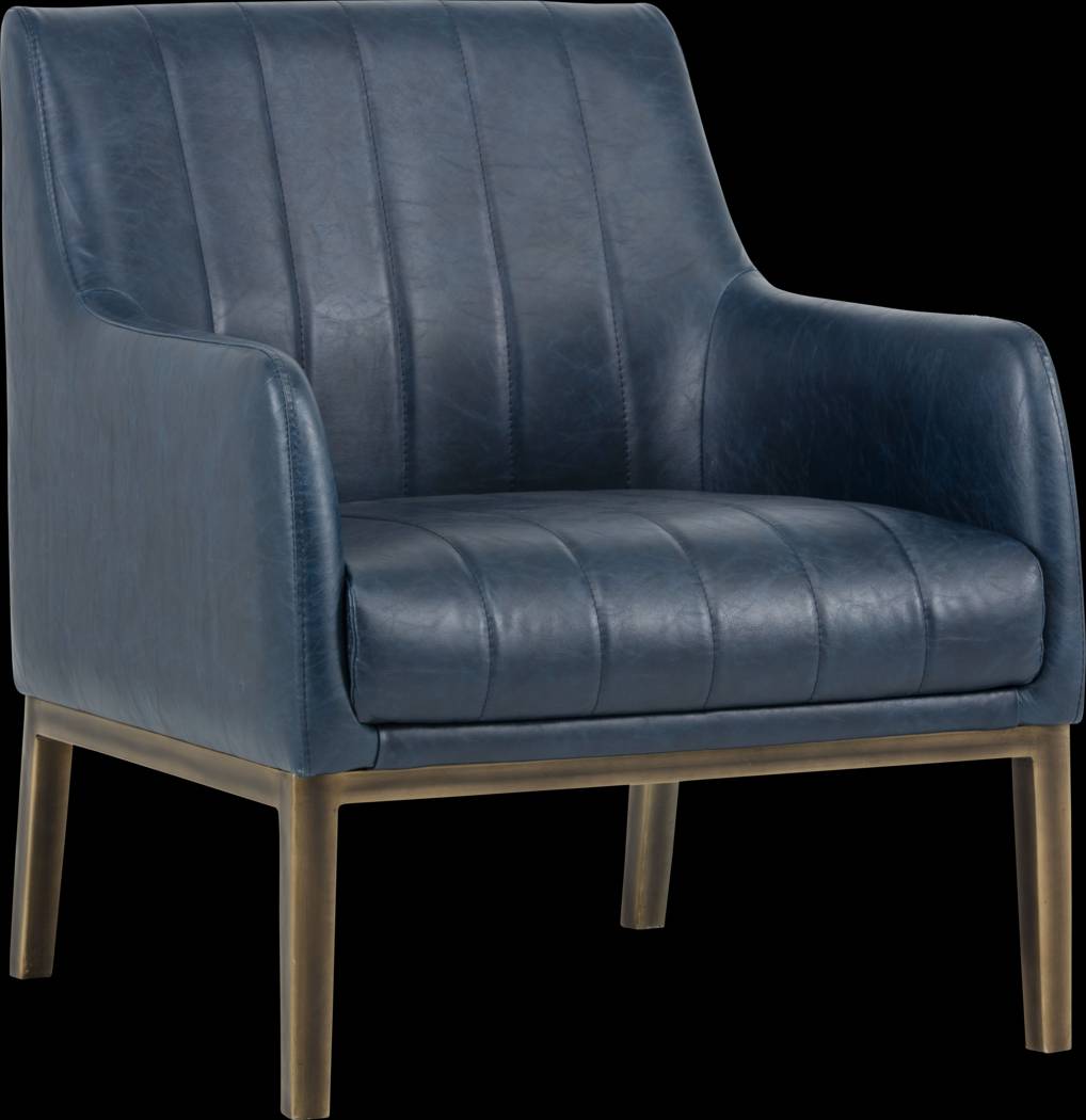 Botella Blue Accent Chair - Thumbnail - Image 1