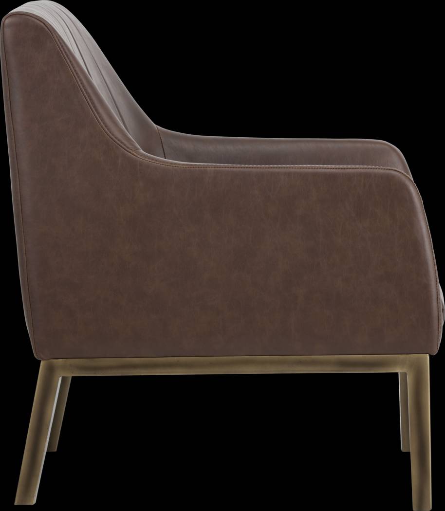 Botella Brown Accent Chair - Thumbnail - Image 2