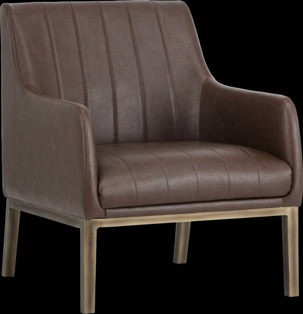 Botella Brown Accent Chair - Thumbnail - Image 1