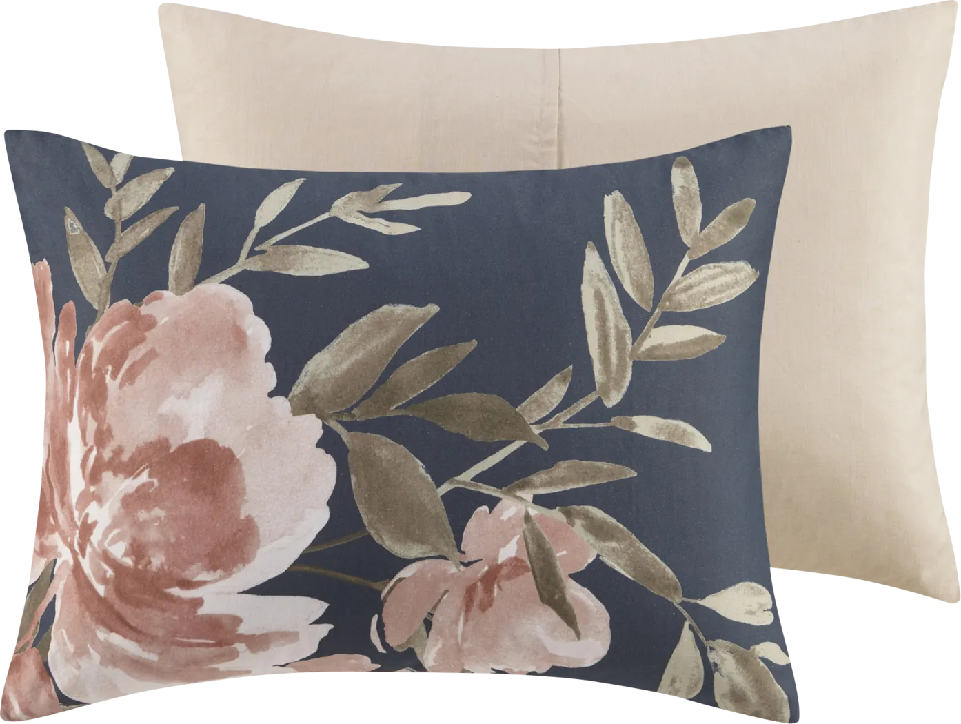 Bottlebrush Navy 8 Pc California King Comforter Set - Thumbnail - Image 13