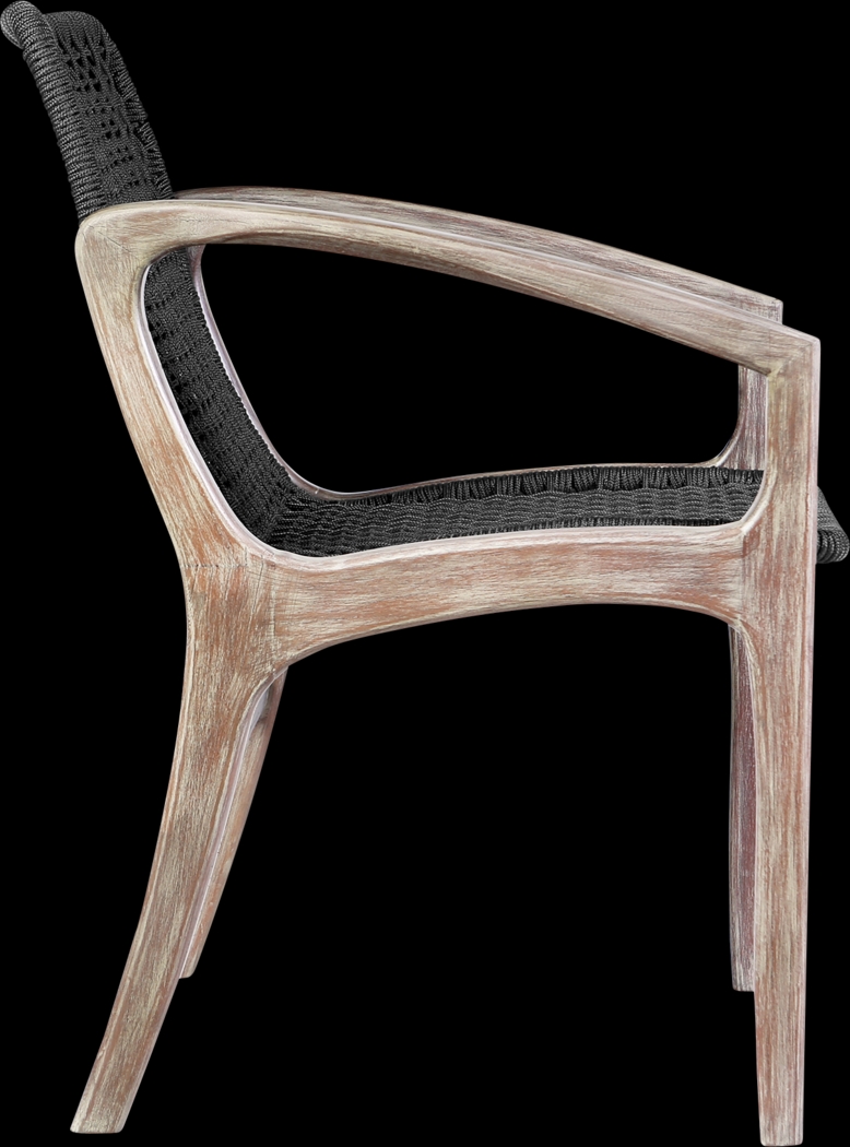 Outdoor Boudinot Black Arm Chair - Thumbnail - Image 3