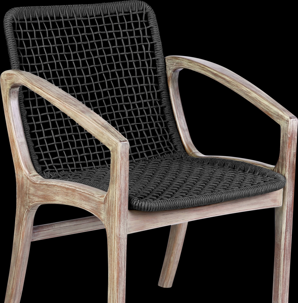 Outdoor Boudinot Black Arm Chair - Thumbnail - Image 6