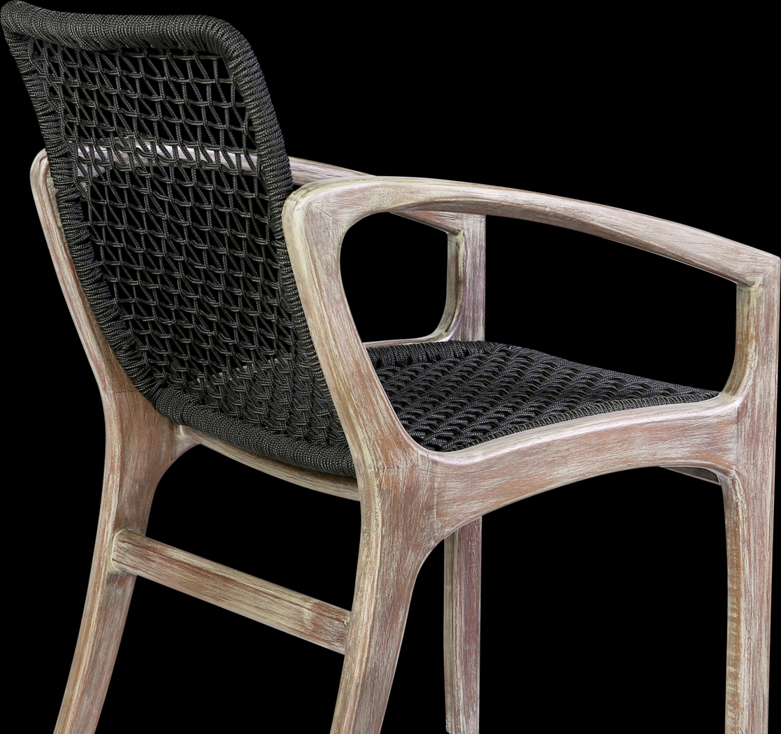 Outdoor Boudinot Black Arm Chair - Thumbnail - Image 7