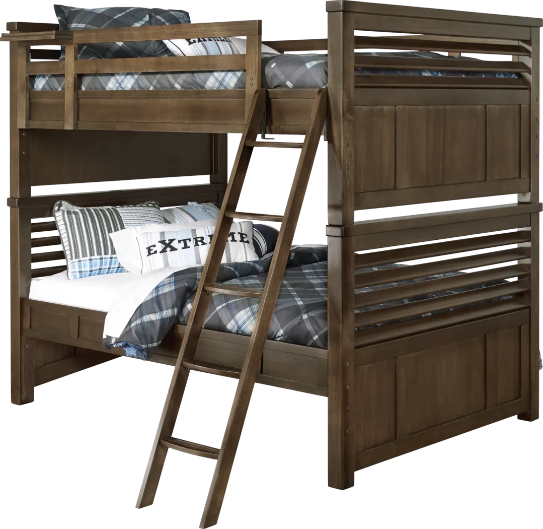 Boulder Chocolate Full/Full Bunk Bed - Thumbnail - Image 1