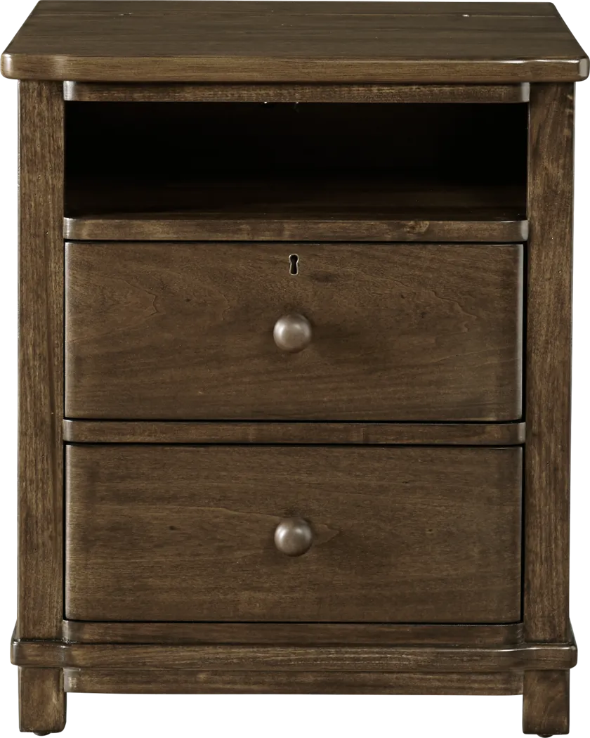 Boulder Chocolate Nightstand - Thumbnail - Image 1