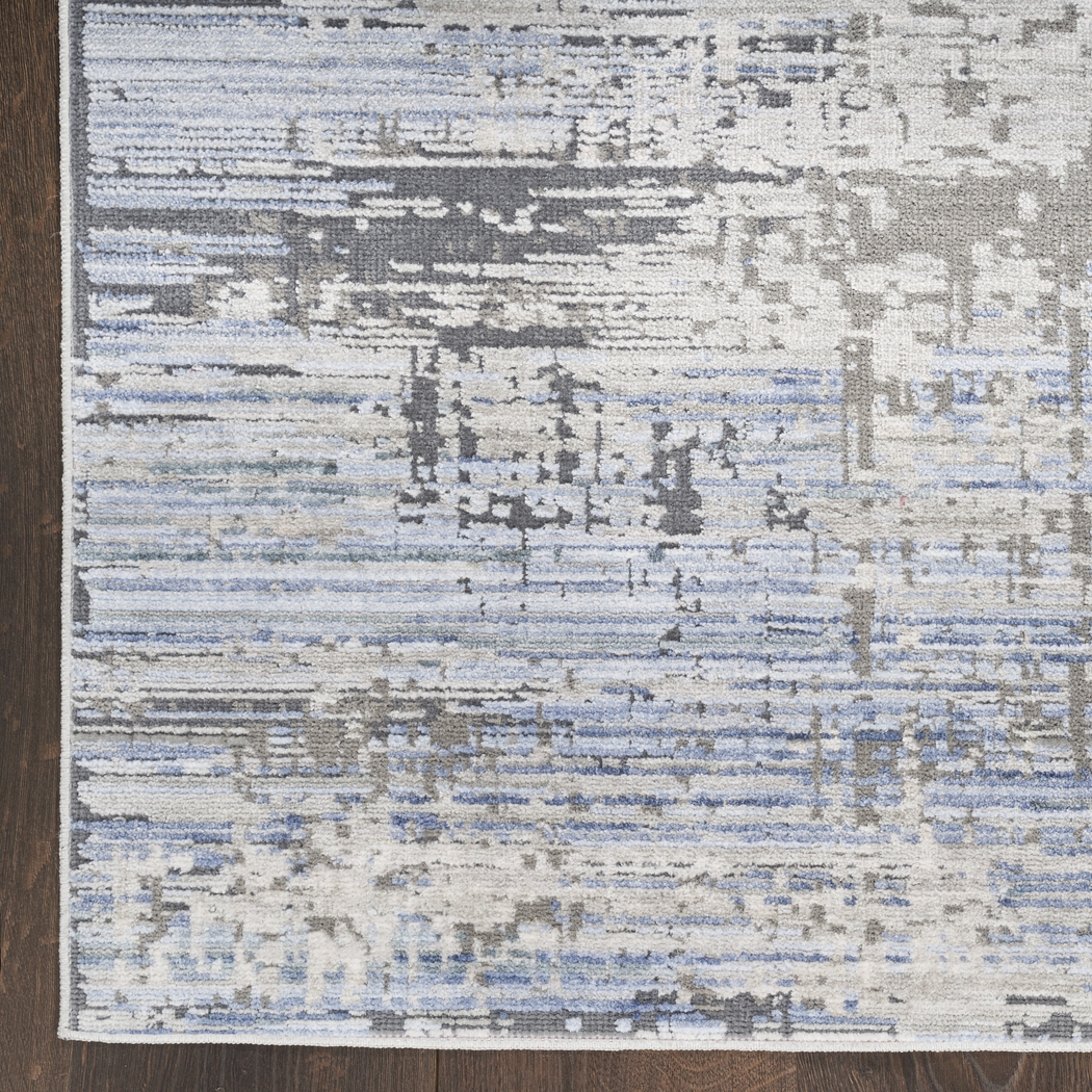 Boumur Blue 2'2 x 8' Runner Rug - Thumbnail - Image 4