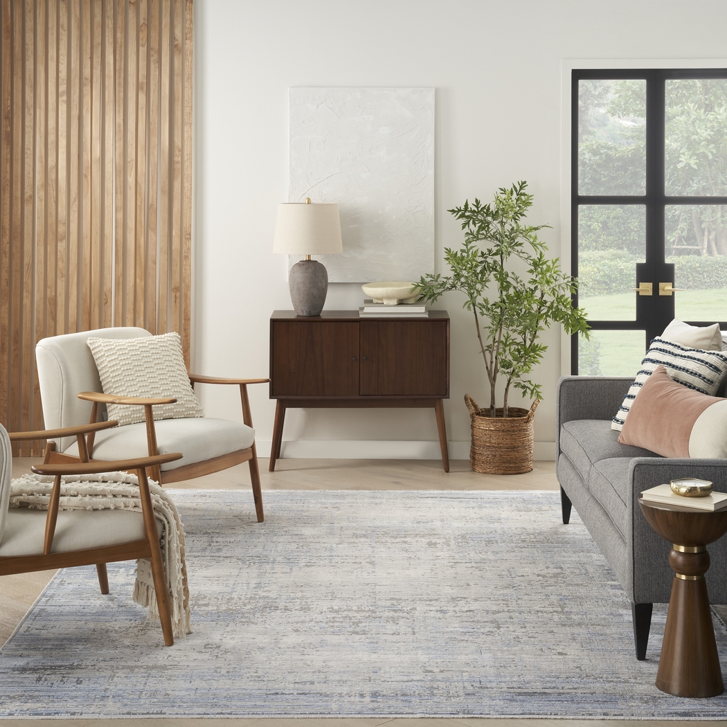 Boumur Blue 7'10 x 10' Rug - Thumbnail - Image 2