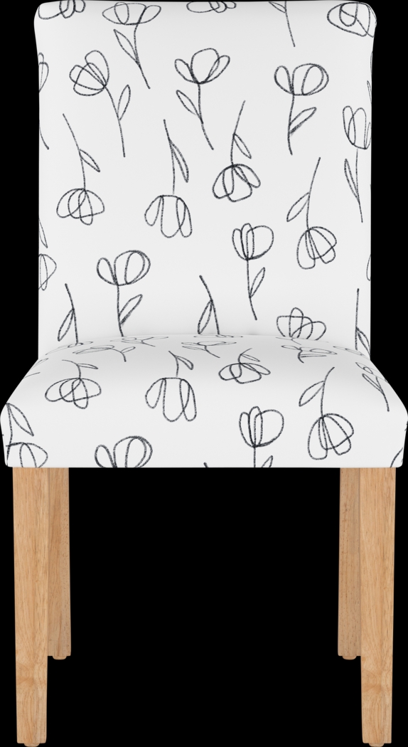 Bouqay White Side Chair - Thumbnail - Image 2