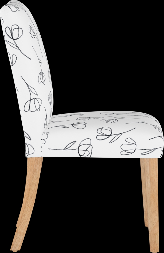 Bouqay White Side Chair - Thumbnail - Image 3