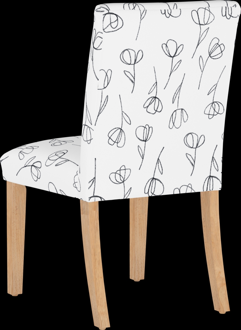 Bouqay White Side Chair - Thumbnail - Image 4