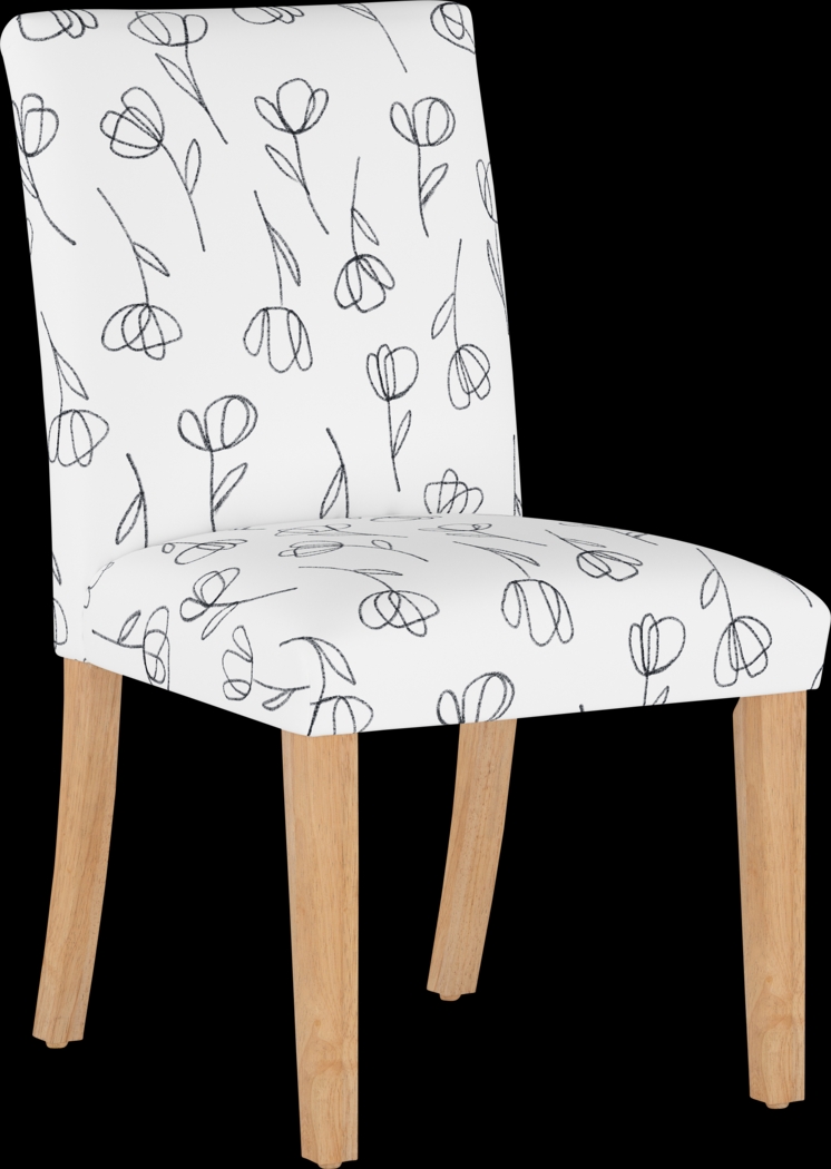 Bouqay White Side Chair - Thumbnail - Image 1