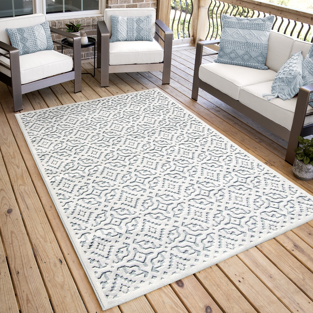 Bousson White 5'2 x 7'6 Rug - Thumbnail - Image 9