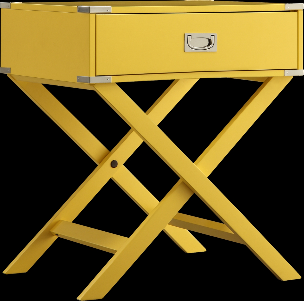 Bowen Yellow Accent Table - Thumbnail - Image 1