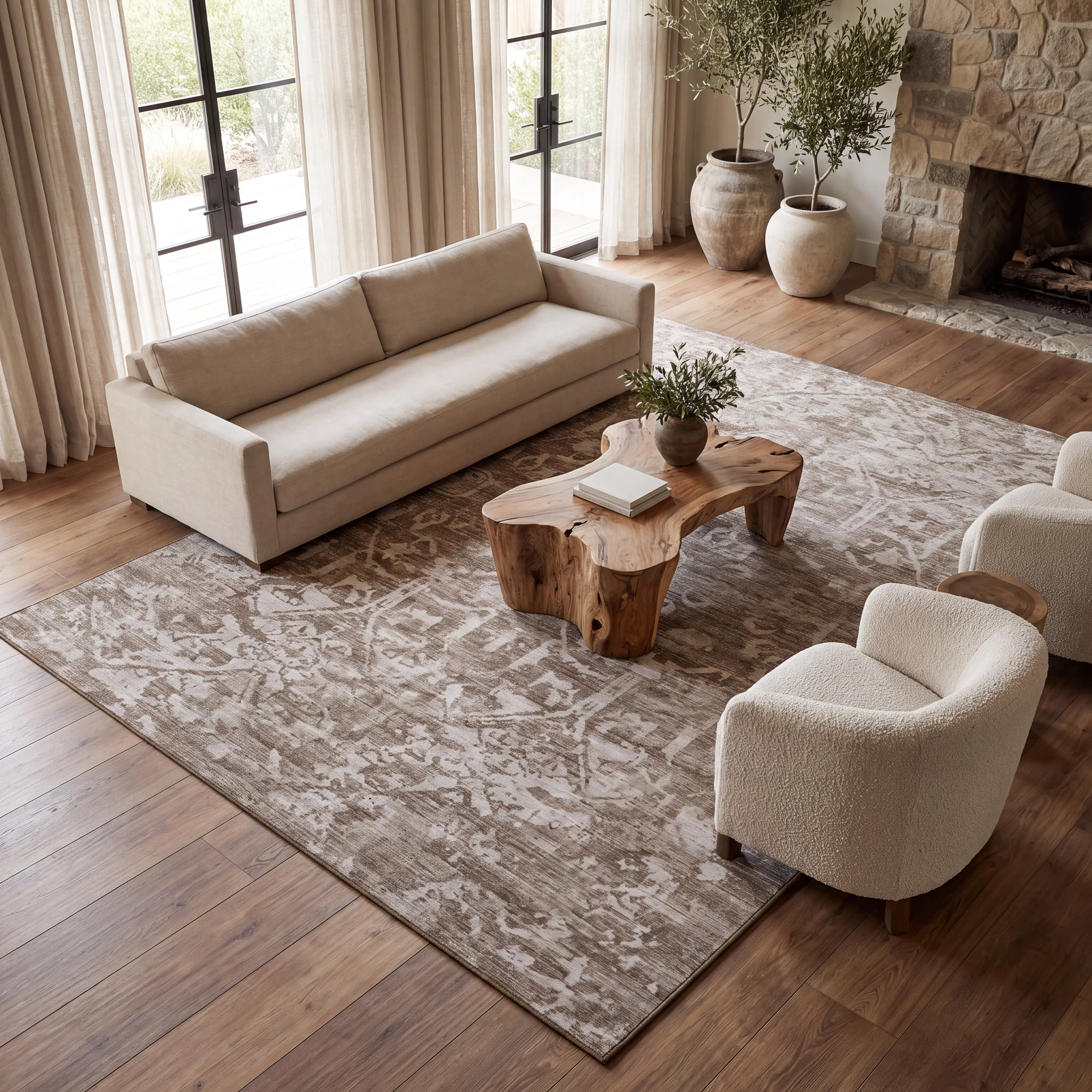 Bowlyn Beige 3' x 5' Rug - Image 3
