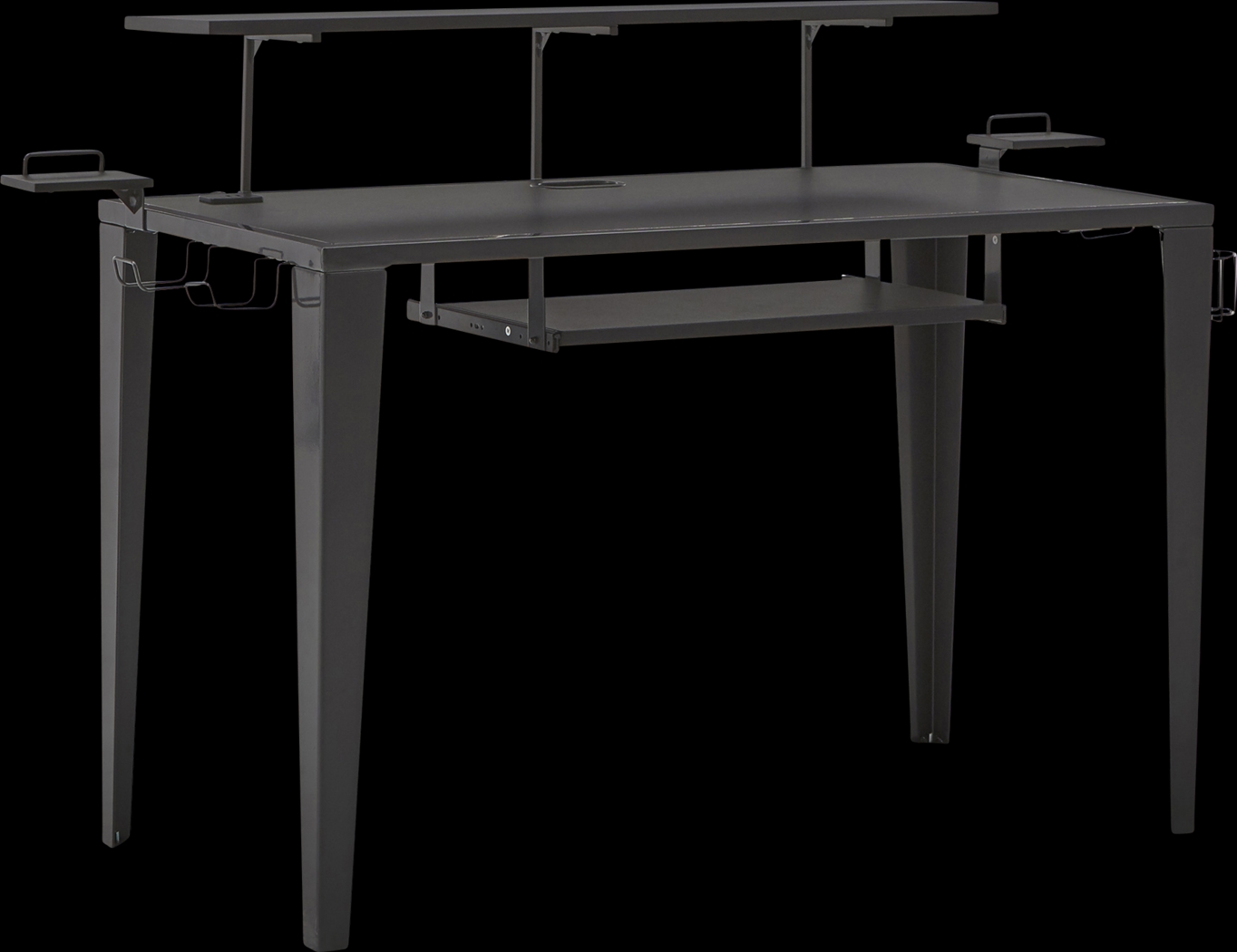 Bowne Black Desk - Thumbnail - Image 1