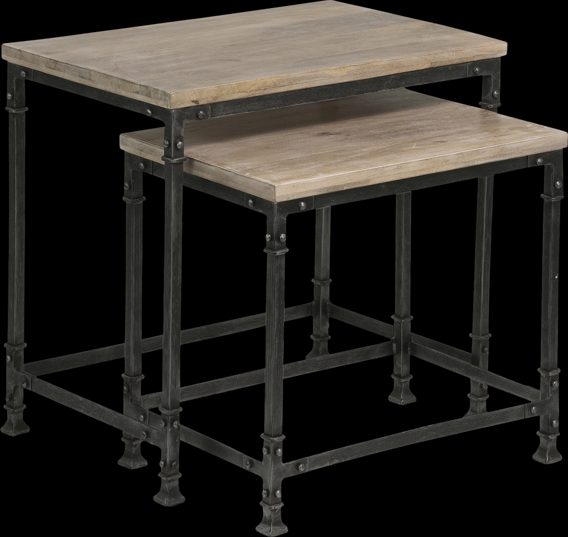 Bowrey Sandstone Set of 2 Nesting Tables - Thumbnail - Image 1