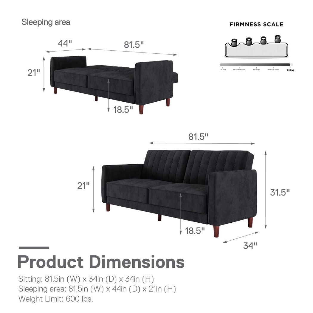 Boxmeer Black Futon - Thumbnail - Image 16
