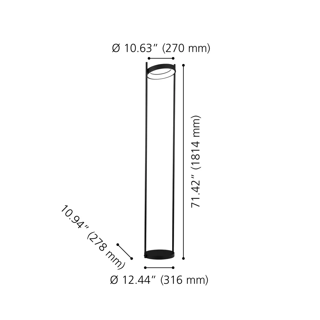 Boxwood Lake Black Floor Lamp - Thumbnail - Image 5