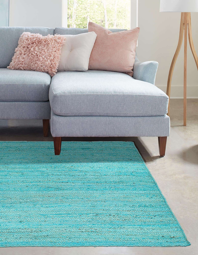 Boxwood Turquoise 10' x 14'1' Rug - Thumbnail - Image 2