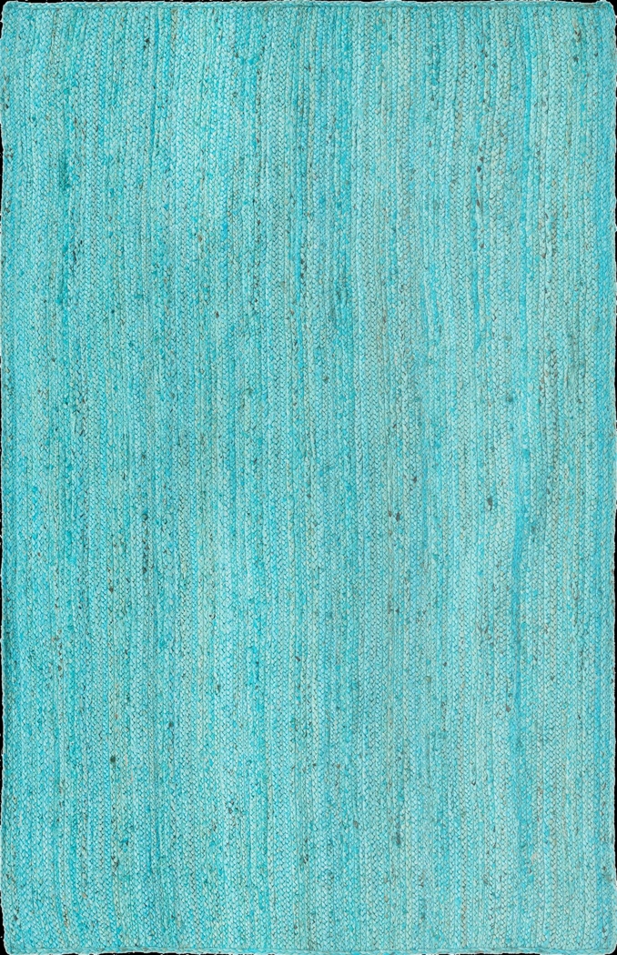 Boxwood Turquoise 5'1 x 8' Rug - Thumbnail - Image 1