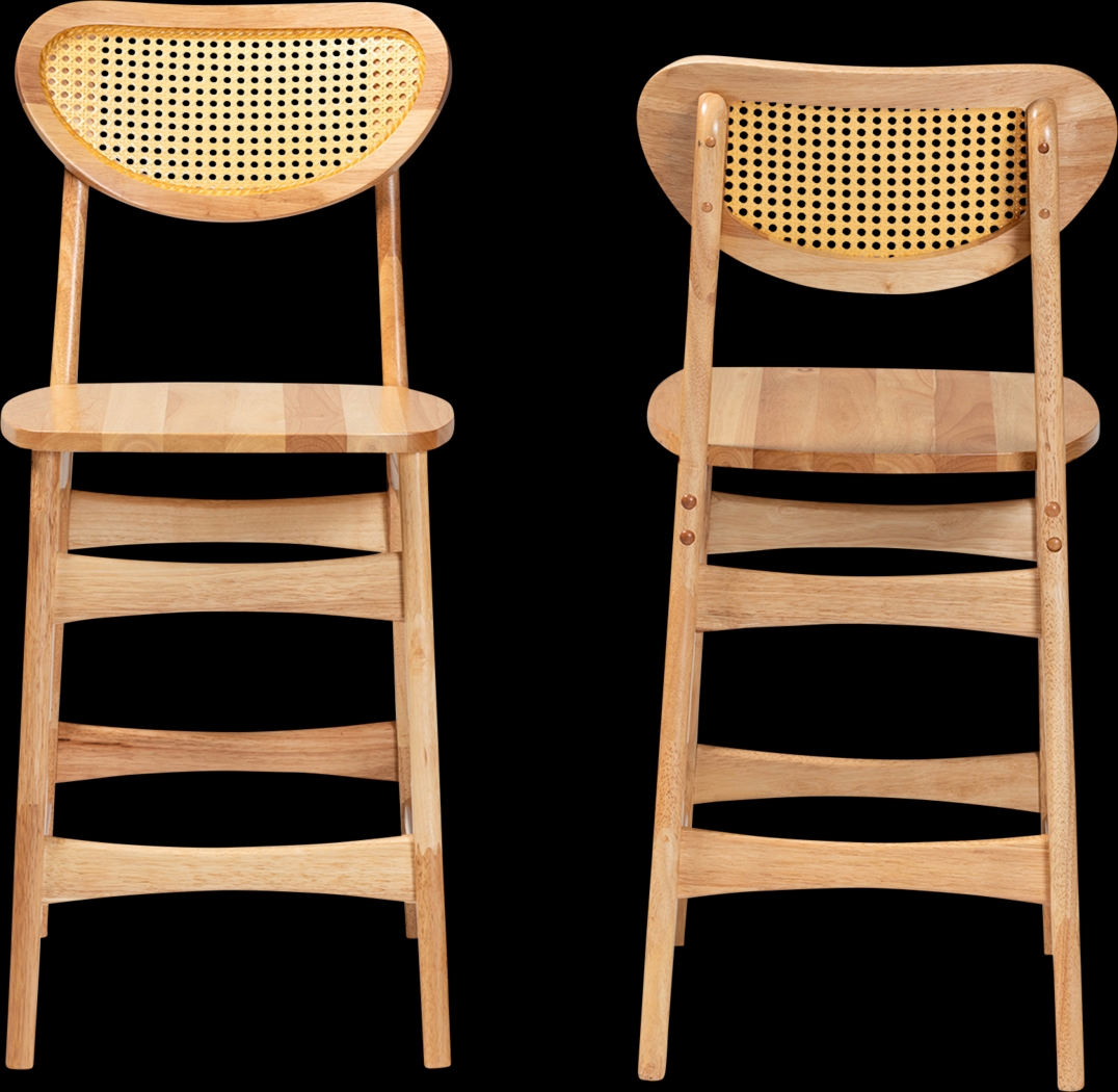 Boycher Light Brown Counter Stool, Set of 2 - Thumbnail - Image 3