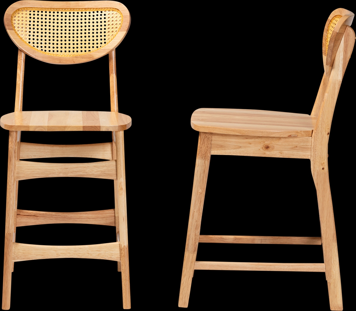 Boycher Light Brown Counter Stool, Set of 2 - Thumbnail - Image 4