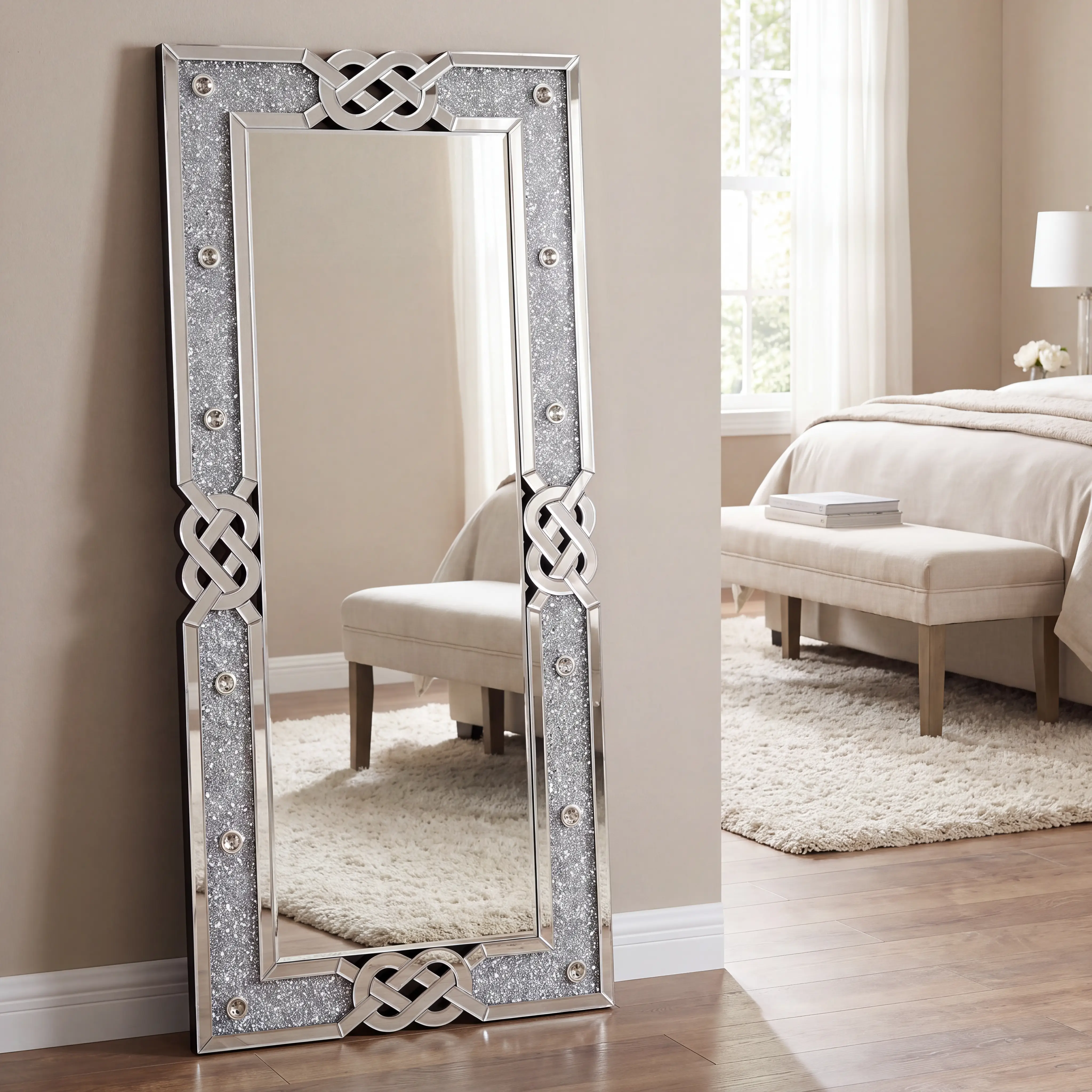 Boydton Silver Floor Mirror - Image 3