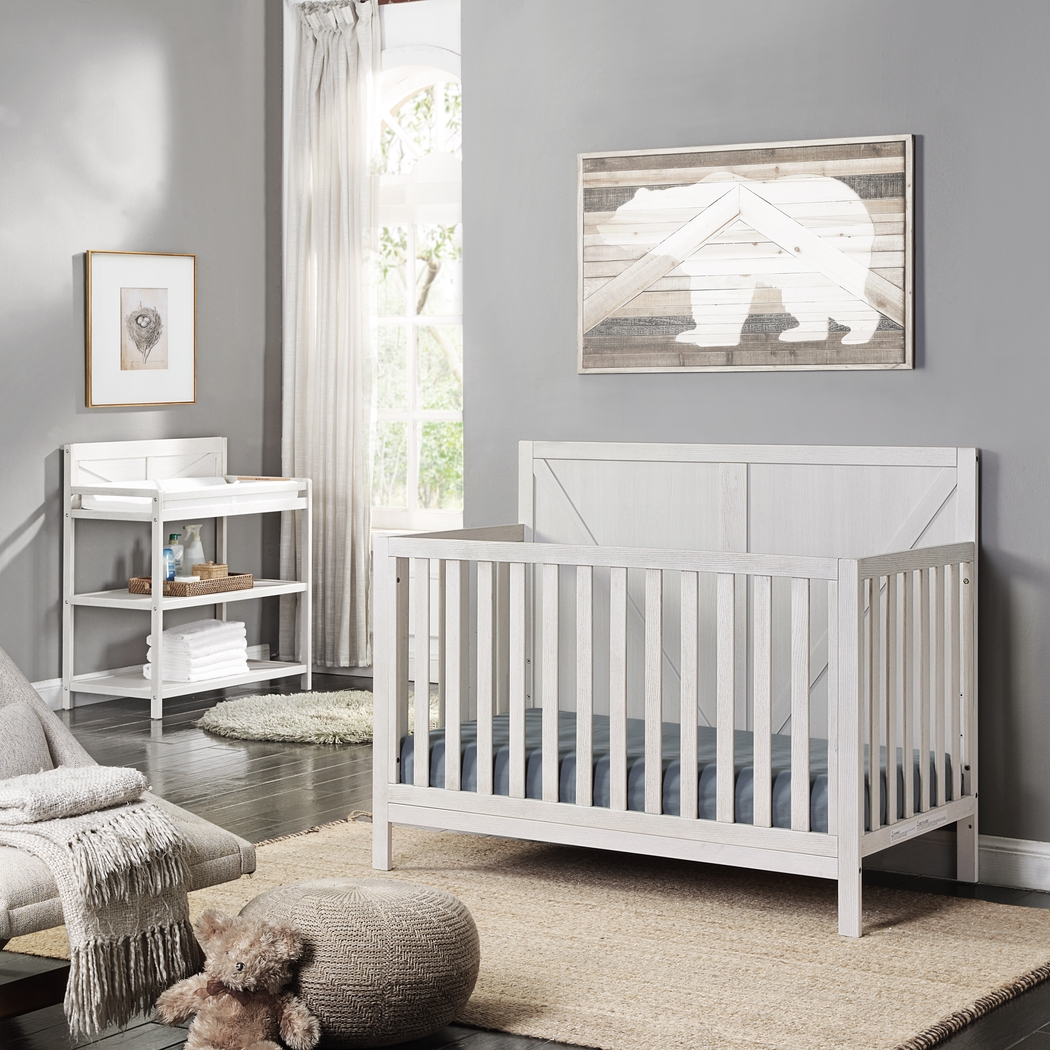 Kids Boysenberry Gray Crib - Thumbnail - Image 5