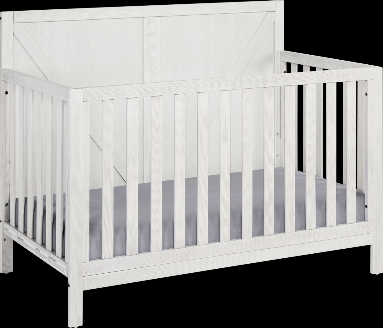 Kids Boysenberry Gray Crib - Thumbnail - Image 1