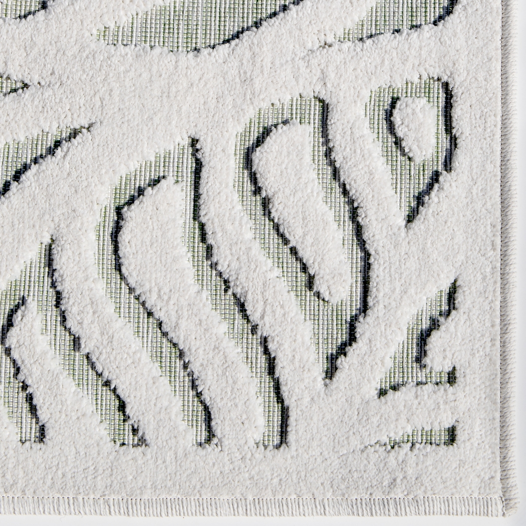 Boyum White 5'2 x 7'6 Rug - Thumbnail - Image 5