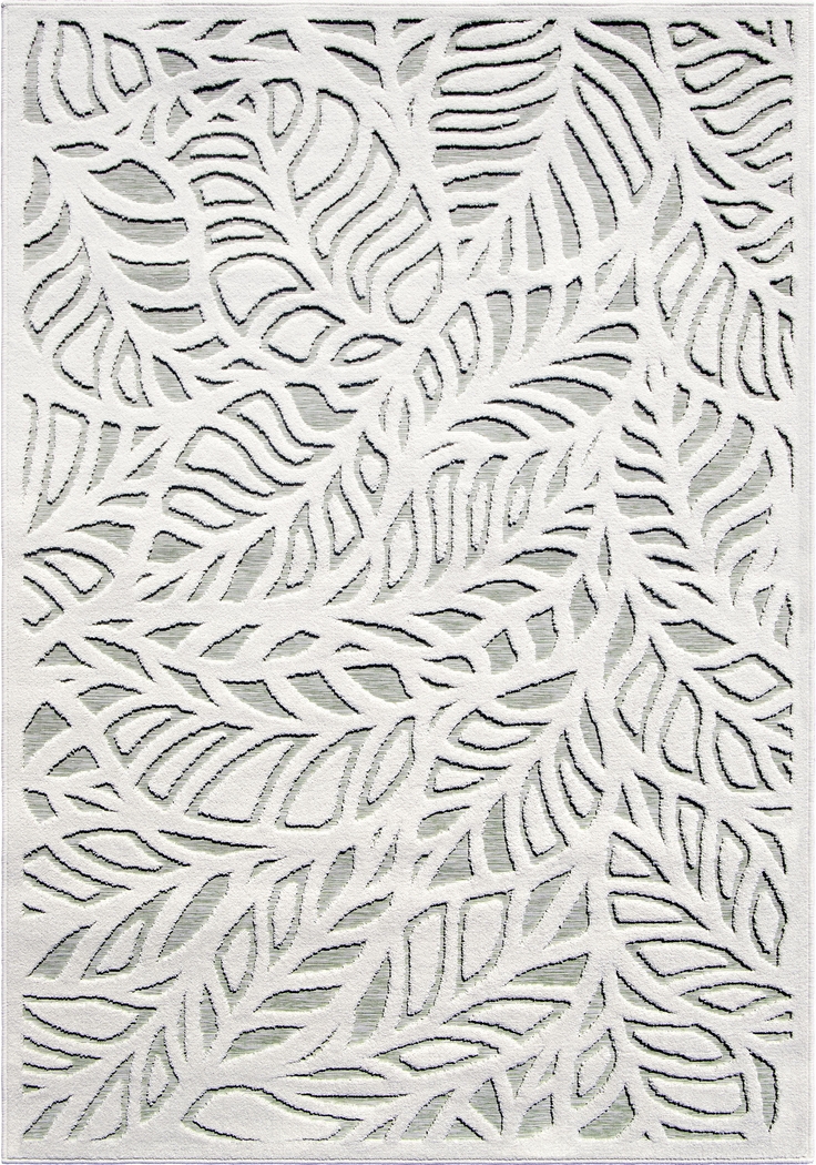 Boyum White 5'2 x 7'6 Rug - Thumbnail - Image 1