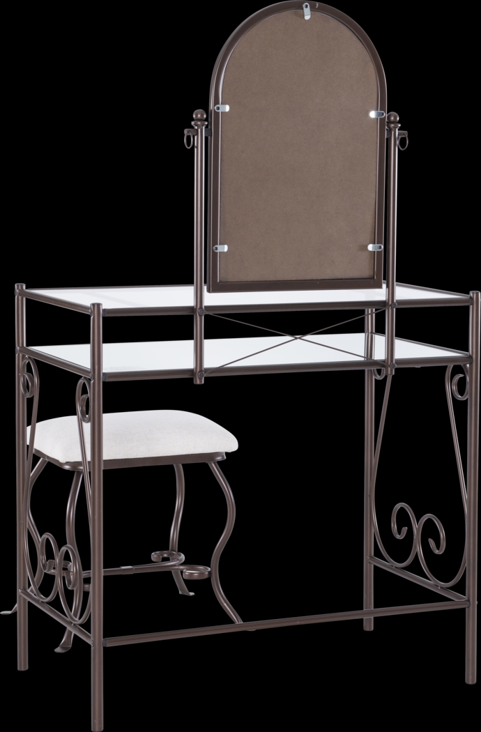 Braayfeild Bronze Metal Vanity Set - Thumbnail - Image 5