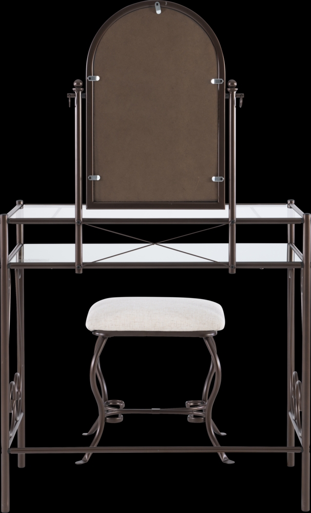 Braayfeild Bronze Metal Vanity Set - Thumbnail - Image 6