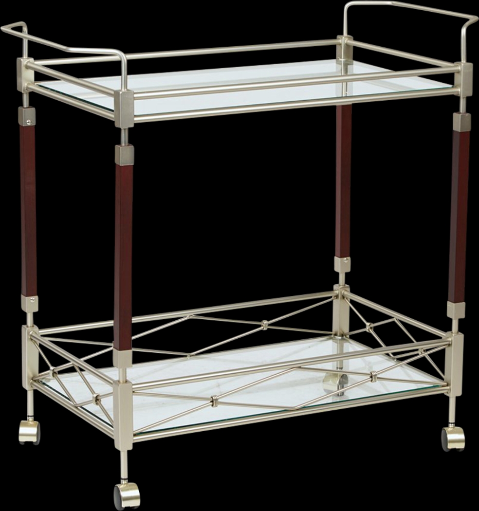 Brabec Silver Bar Cart - Thumbnail - Image 1
