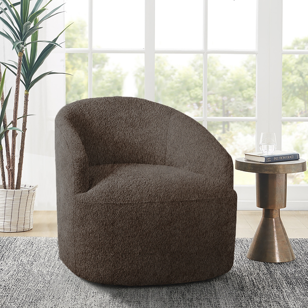 Bracewood Brown Swivel Accent Chair - Thumbnail - Image 2