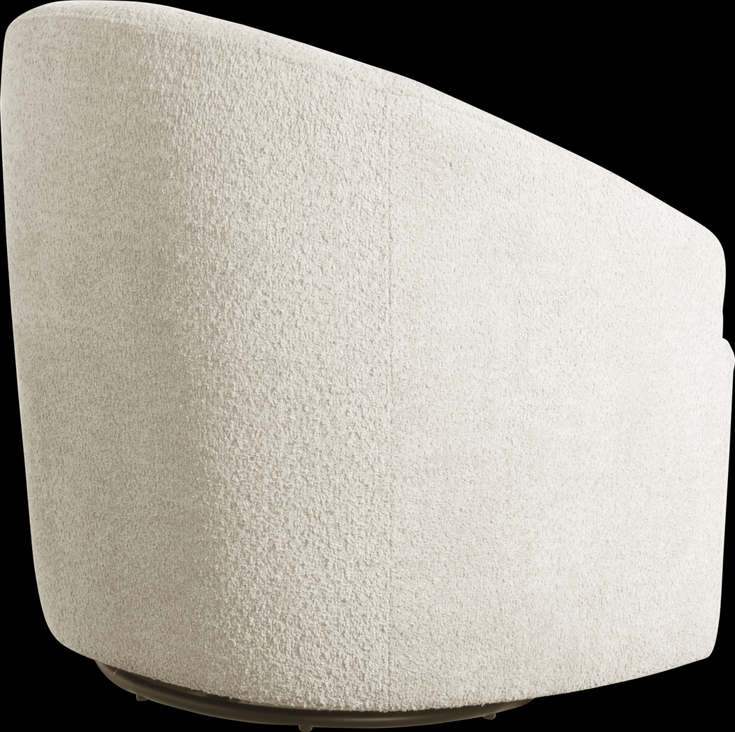Bracewood Cream Swivel Accent Chair - Thumbnail - Image 4