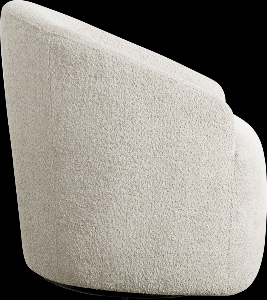 Bracewood Cream Swivel Accent Chair - Thumbnail - Image 5