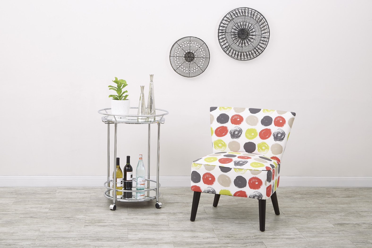 Brackenridge Silver Bar Cart - Thumbnail - Image 2