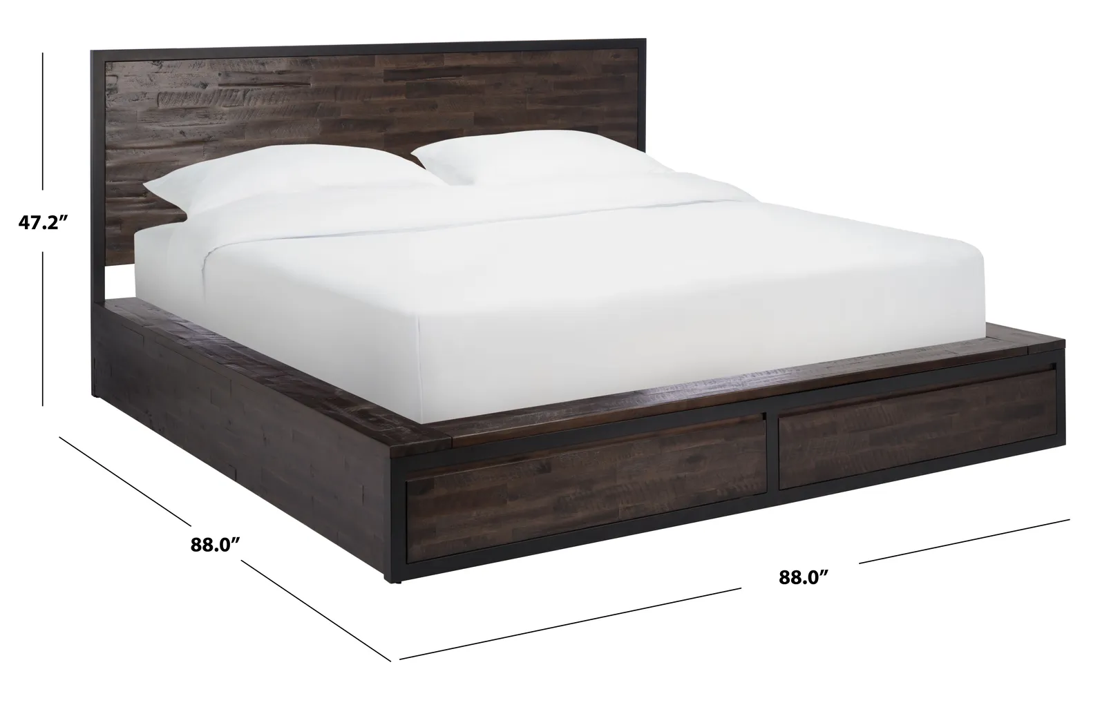 Bracon Brown King Storage Bed - Thumbnail - Image 5