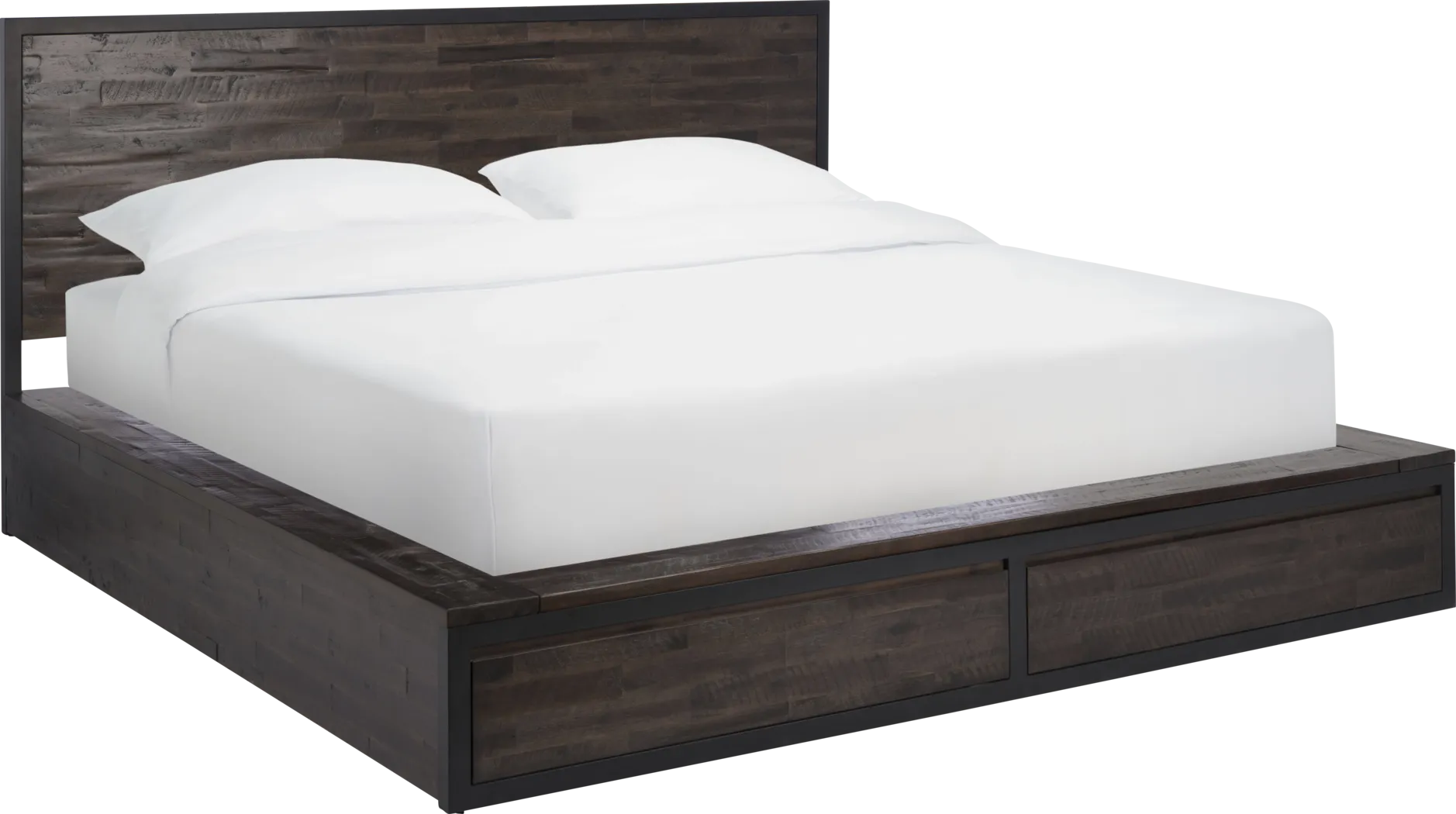 Bracon Brown King Storage Bed - Thumbnail - Image 1
