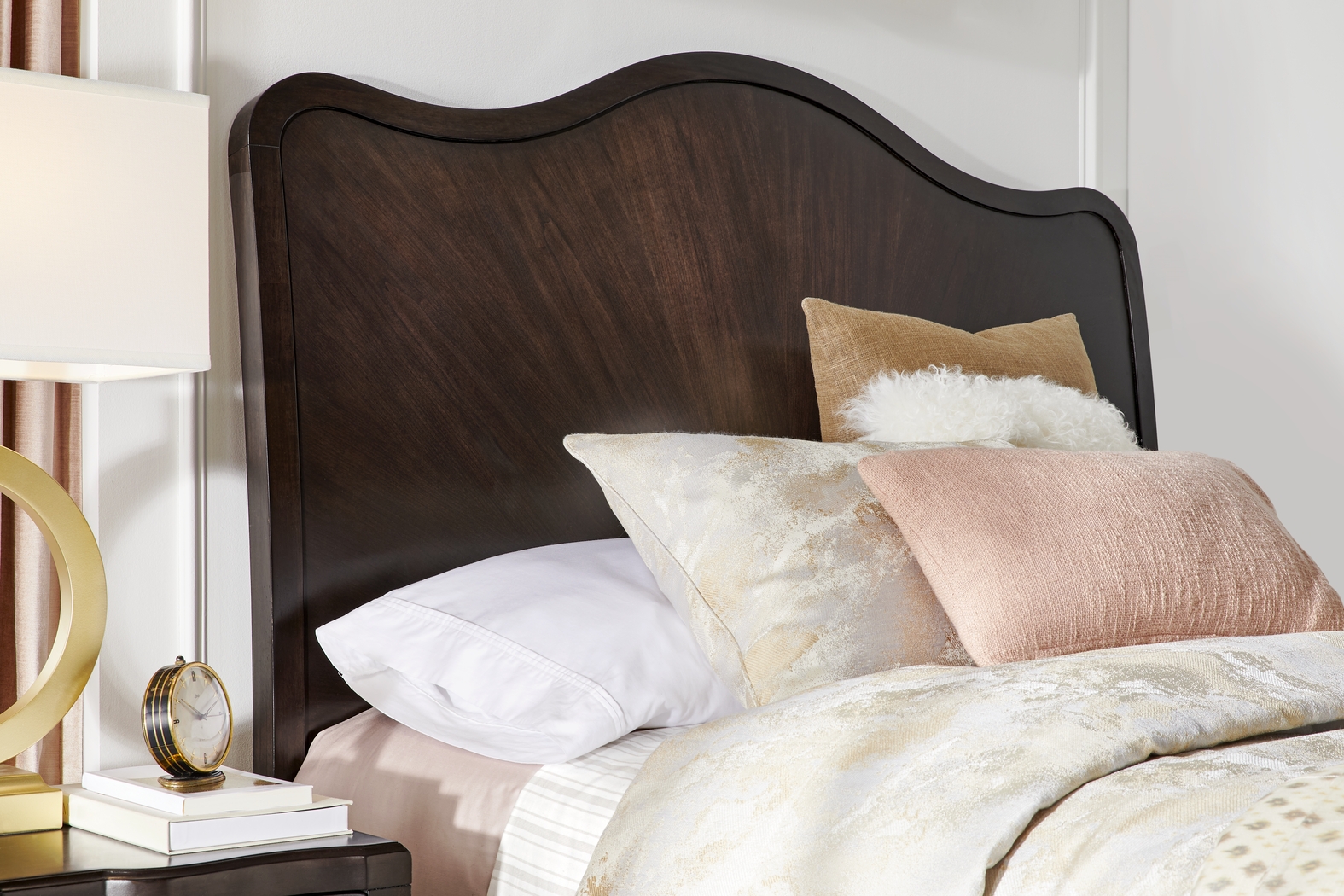 Bradbury Brown Cherry Finish 7 Pc King Panel Bedroom - Thumbnail - Image 3