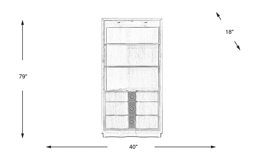 Dimension Image. Please refer to the Dimension Tab on this page for dimension details.