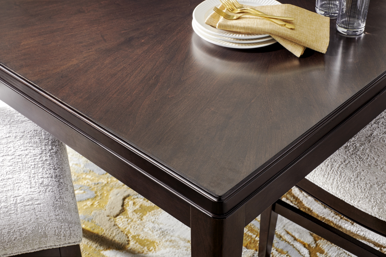 Bradbury Brown Cherry Finish 6 Pc Dining Room - Thumbnail - Image 3