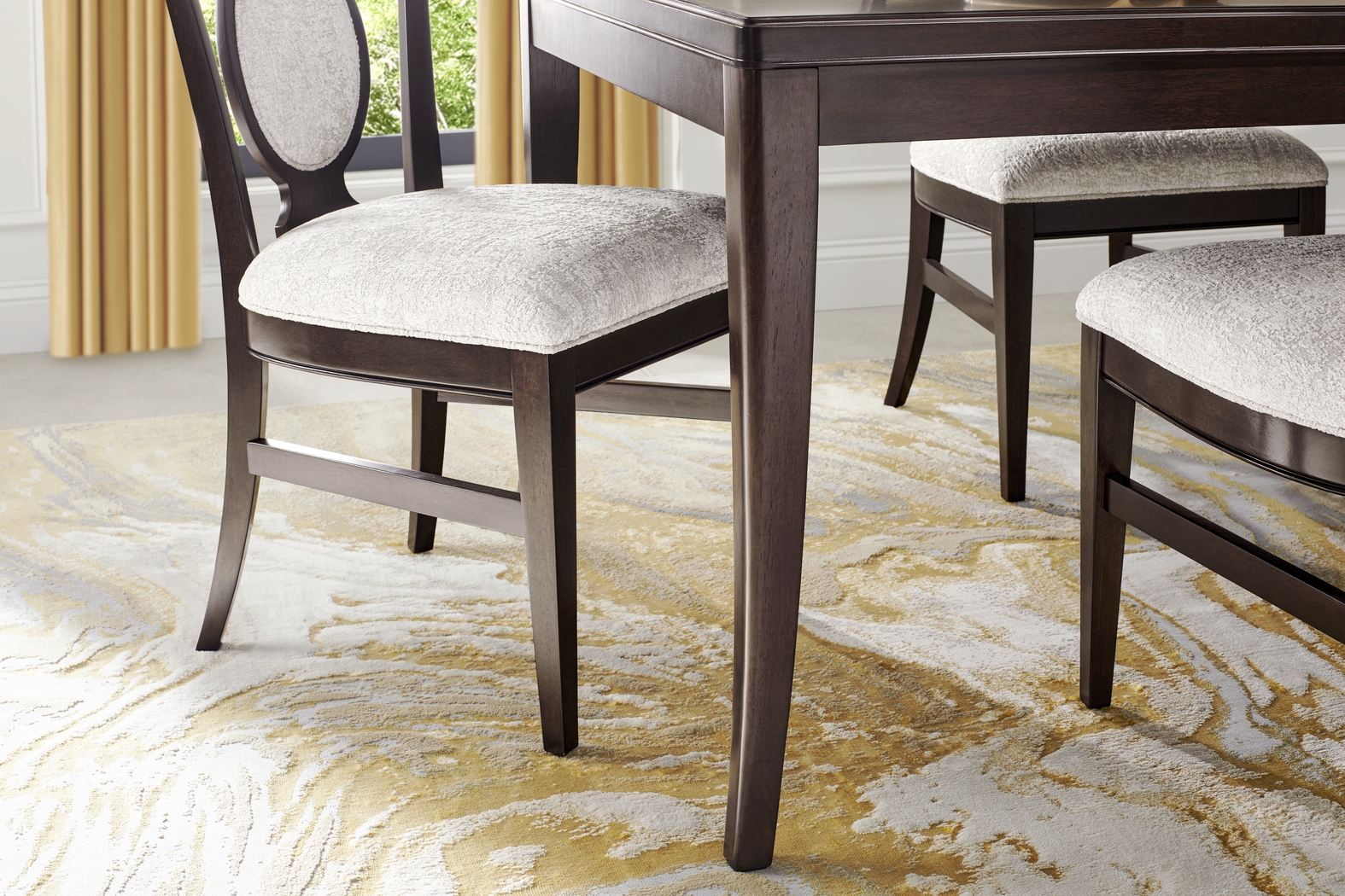 Bradbury Brown Cherry Finish 6 Pc Dining Room - Thumbnail - Image 4