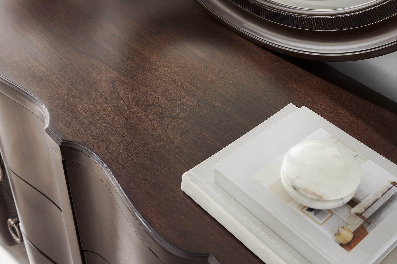 Bradbury Brown Cherry Finish 7 Pc Queen Panel Bedroom - Thumbnail - Image 9