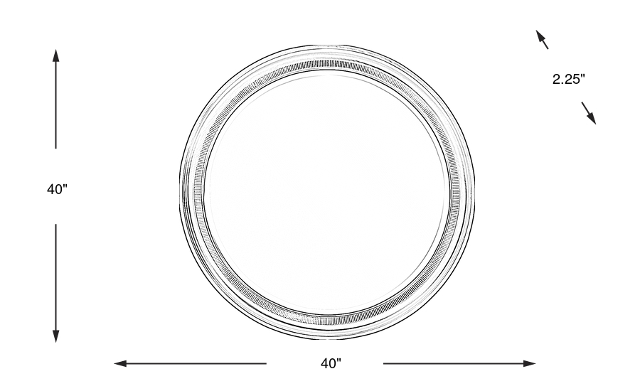 Dimension Image. Please refer to the Dimension Tab on this page for dimension details.